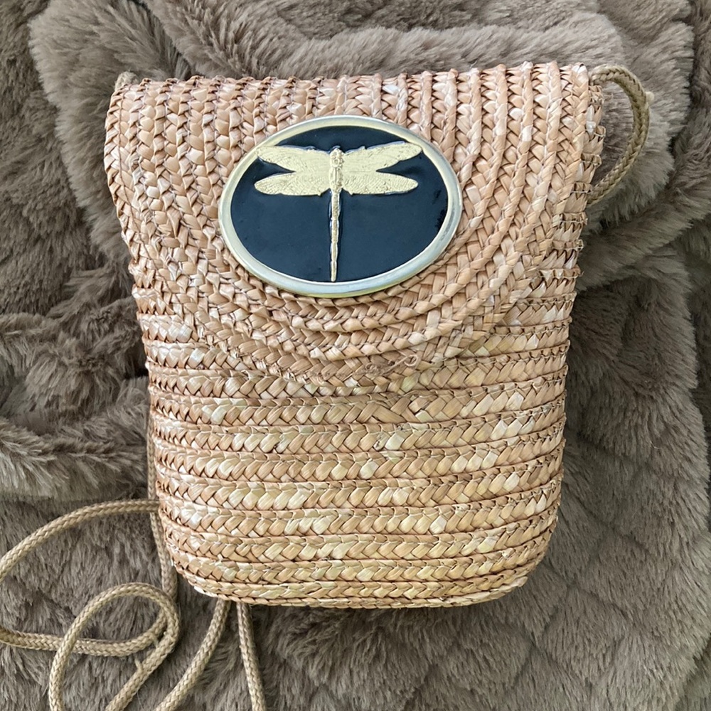 Wimberly Dragonfly Straw Crossbody.